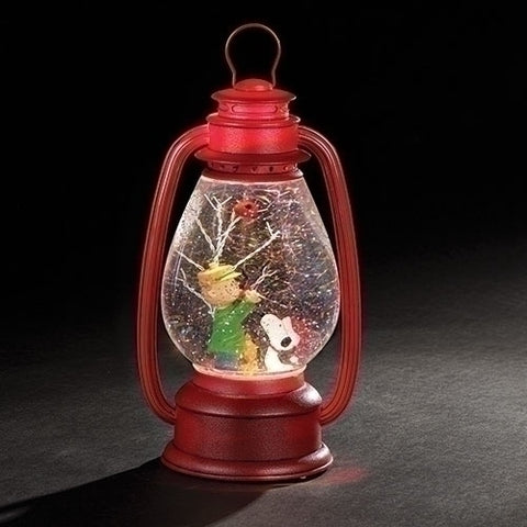 Charlie Brown and Snoopy Winter  Swirl Lantern