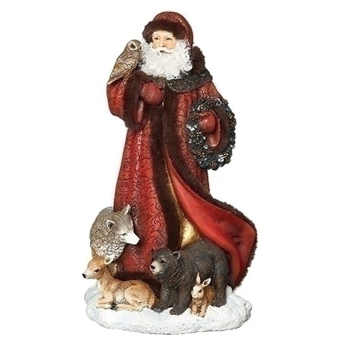 Santa Claus With Woodland Animals