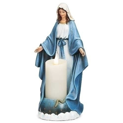 Our Lady of Grace Candle Holder