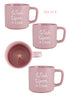 Set of Wish Upon A Star Pink Mugs