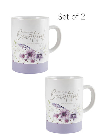 Altogether Beautiful Ceramic Mugs Set of 2