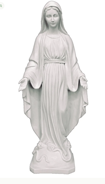 Our Lady of Grace Alabaster Statue ITALY – Beattitudes Religious Gifts