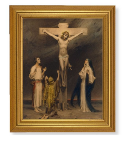 Jesus Crucifixion Print by CB Chambers Textured Art