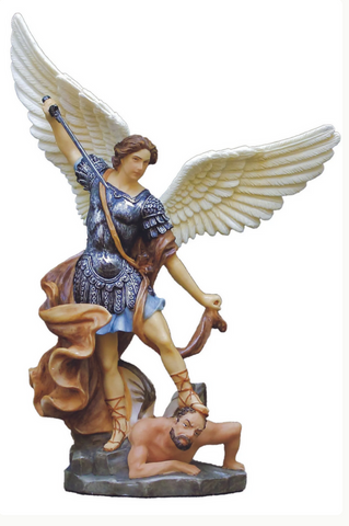 Saint Michael Statue In Full Color   Best Quality!