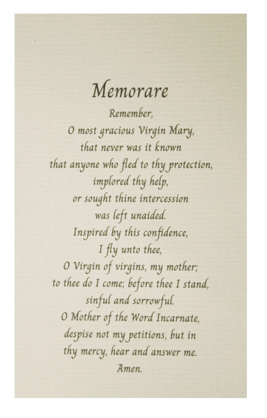 Immaculate Heart of Mary Photo Frame With Memorare Prayer – Beattitudes ...