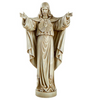 Sacred Heart Of Jesus Garden Statue&nbsp;  Bring the inspiration and beauty of the Sacred Heart of Jesus into your garden or at the grave. With hands open wide, this garden statue features the iconic sacred heart at its center. A symbol of love and devotion, this statue will add a spiritual touch to any outdoor space.  Made of resin mixture  Measures 22 inch tall