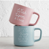 Set of Wish Upon A Star Pink Mugs