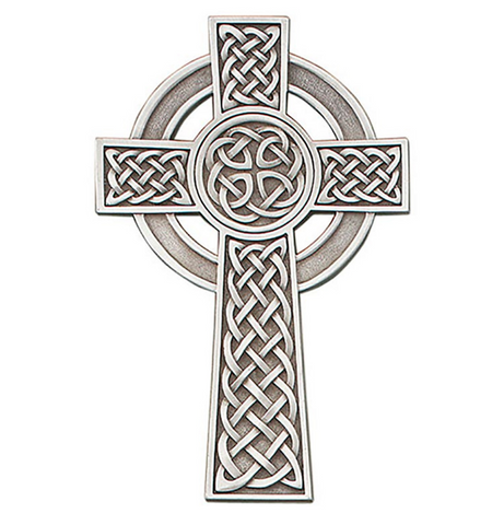 Knotted Irish Pewter Wall Cross