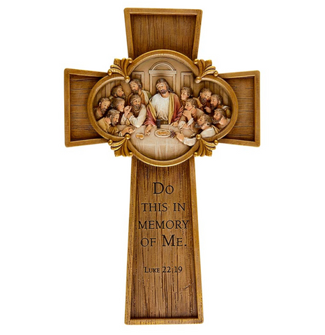 Do This In Memory Of Me Last Supper Wall Cross