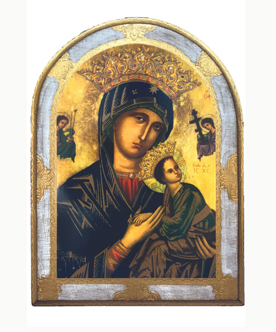 Our Lady of Perpetual Help  Florentine Plaque 12x15.5  ITALY