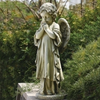 Young Guardian Angel Figure Praying Large Garden Or Memorial Statue