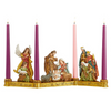 Holy Family Nativity Candle Holder Christmas Decor