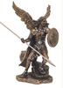 Archangel Raphael Statue With Bronze and Pewter Color Accents