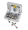 Saint Michael Blue Enamel Rosary