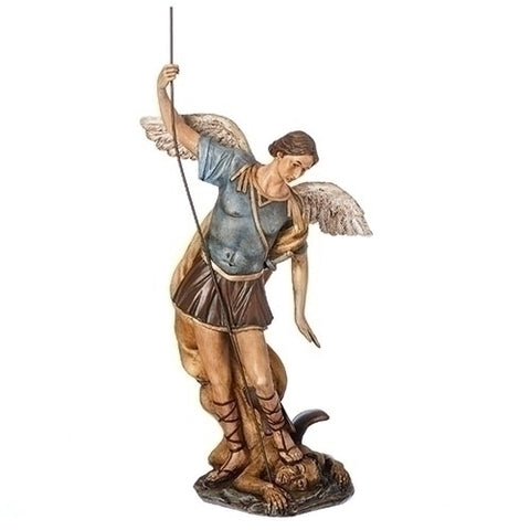 Saint Michael Distressed Statue