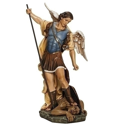 Archangel Saint Michael Statue  Large Church Or Chapel Size 26.5 Tall