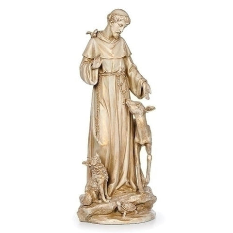 Saint Francis With Deer Statue