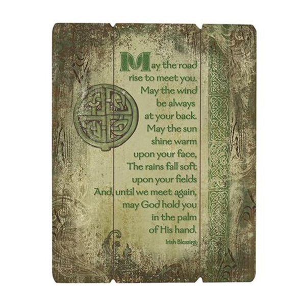 Irish Blessing Prayer Pallet Wall Plaque – Beattitudes Religious Gifts