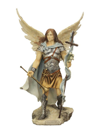 Archangel Gabriel Statue Hand Painted Veronese Collection